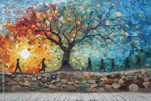 Art for Social Change: An image of a public mural addressing social or environmental issues, showcasing the power of art in conveying important messages