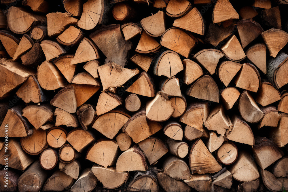 Processed image of pile of chopped fire wood prepared for winter. Firewood dry chopped background Processed image of pile of chopped fire wood prepared for winter. Firewood dry chopped background