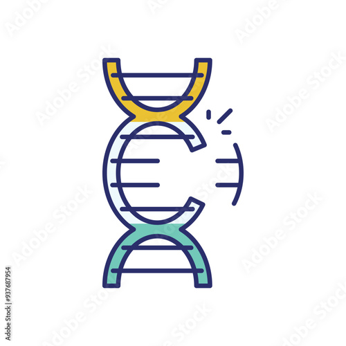 Genetic Engineering icon vector stock illustration