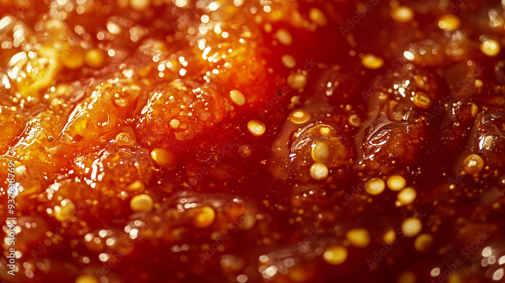 close up of chili sauce close up of chili sauce