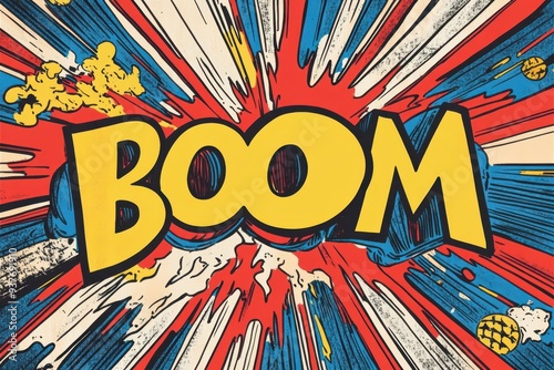 comic book boom - comic book explosion photo