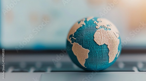 Multi-language support on a global e-commerce site, close-up of language selection drop-down and localized content photo