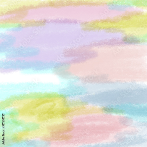 Pastel Dream: Abstract Watercolor Wash Background 