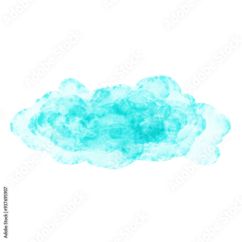 sky blue watercolor