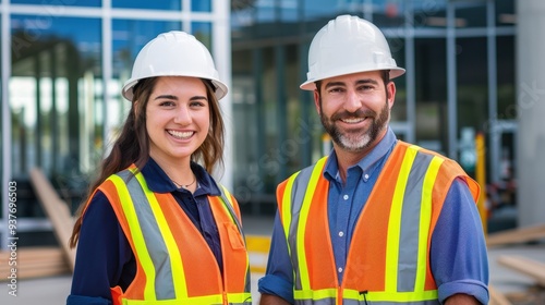 The construction site workers