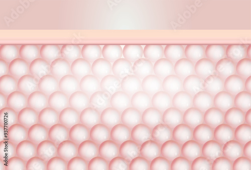 illustration of healthy, shiny skin layers