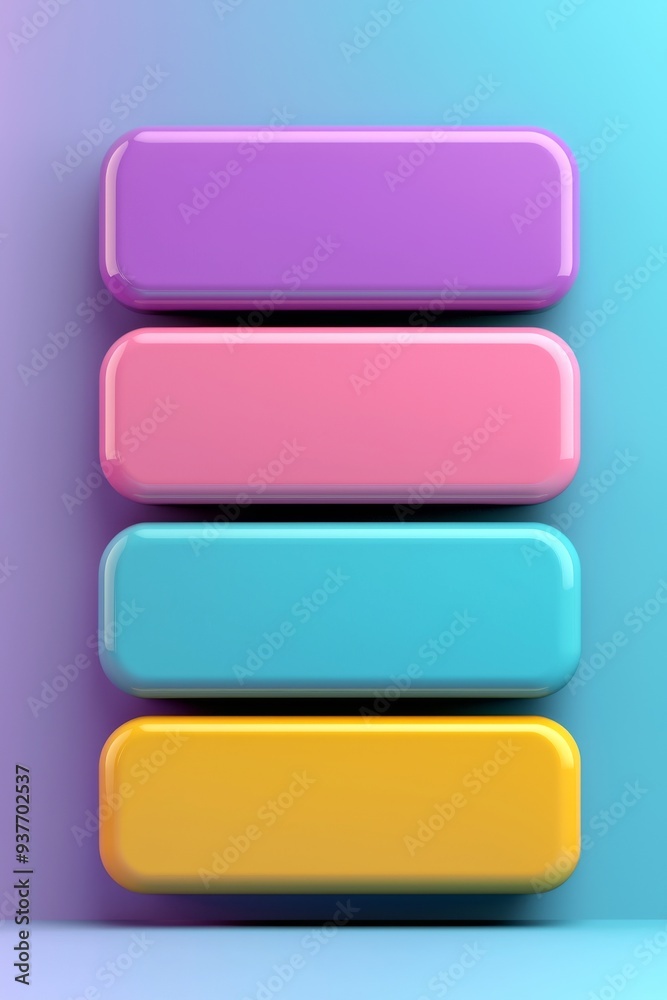 A vibrant stack of colorful rectangular blocks showcasing pastel shades, perfect for design, creativity, and playful themes. A vibrant stack of colorful rectangular blocks showcasing pastel shades, perfect for design, creativity, and playful themes.
