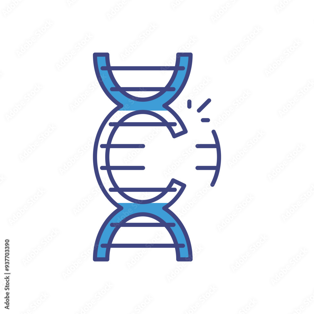 Genetic Engineering icon vector stock illustration Genetic Engineering icon vector stock illustration