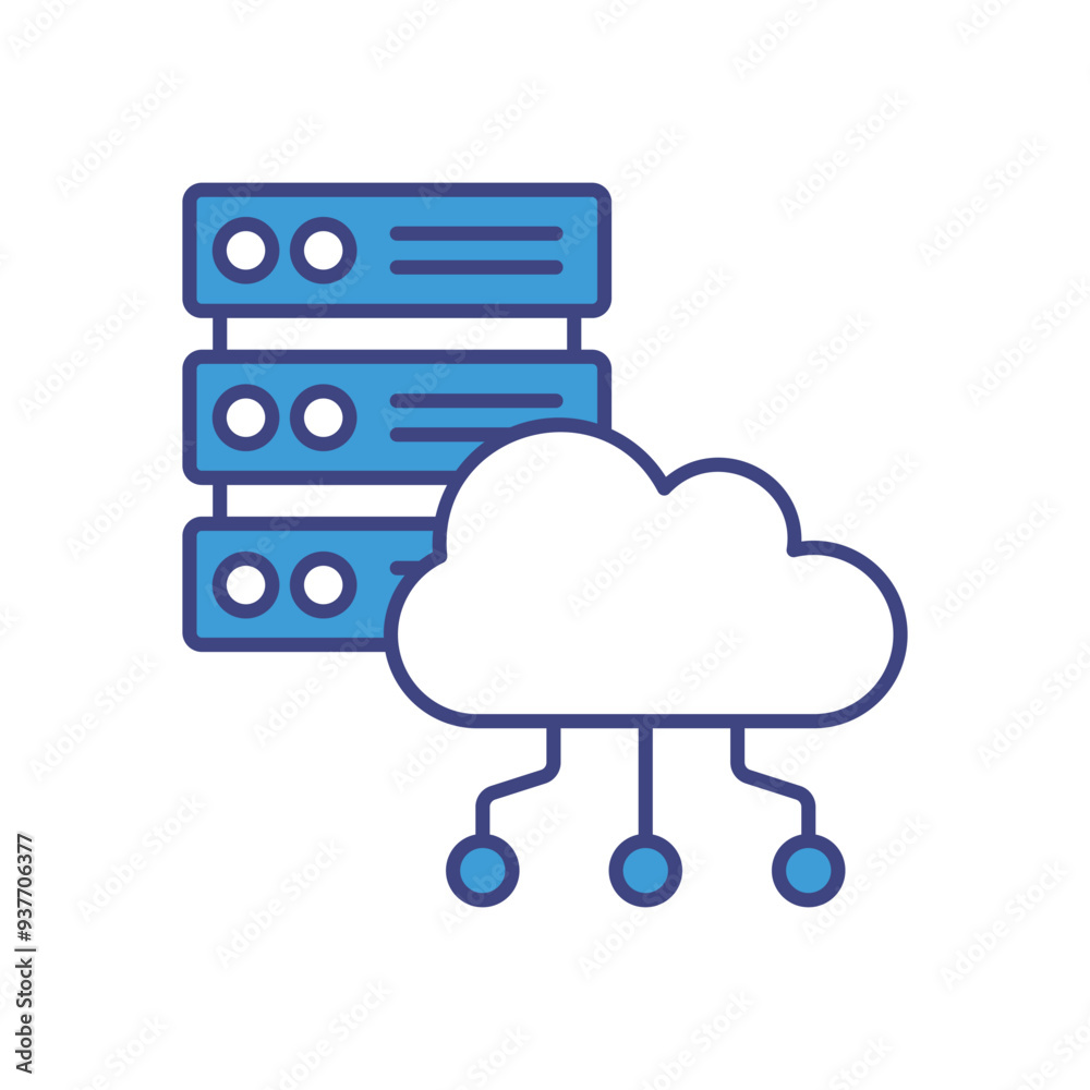 Cloud Computing icon vector stock illustration Cloud Computing icon vector stock illustration