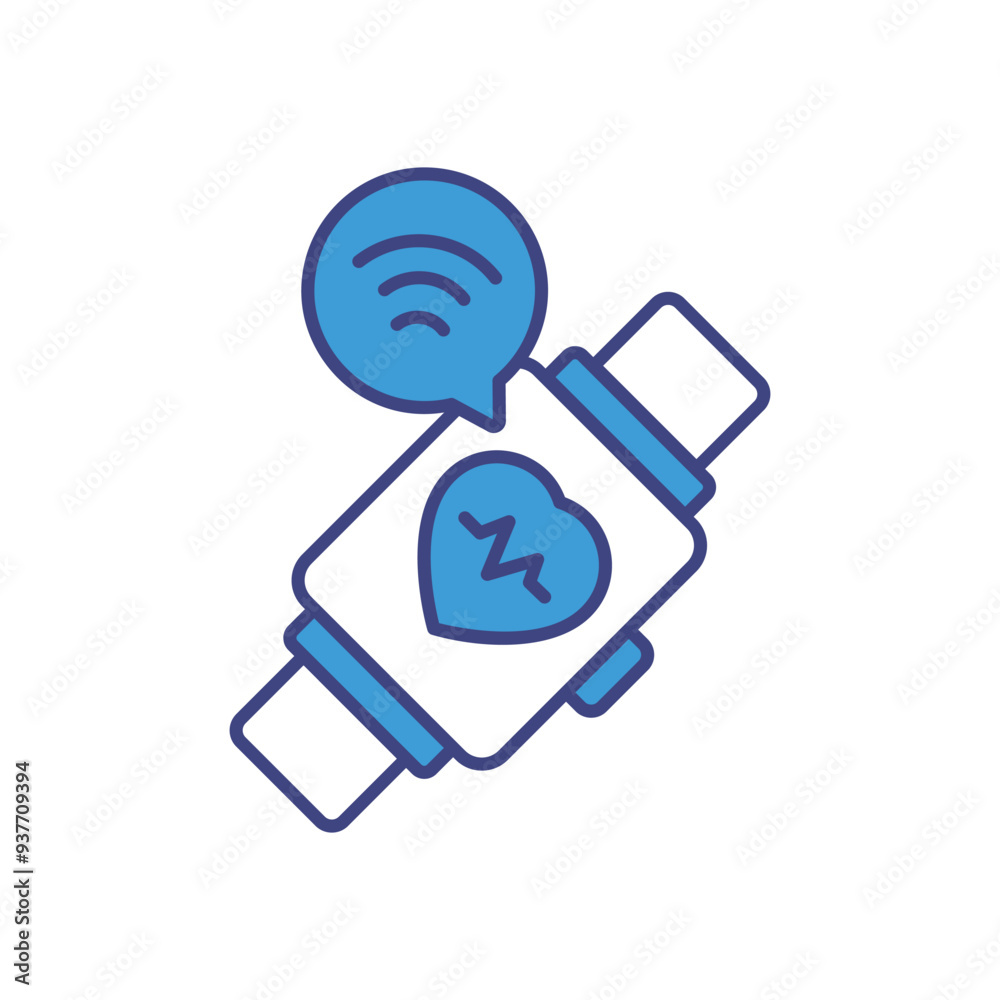 Smart Wearables icon vector stock illustration Smart Wearables icon vector stock illustration
