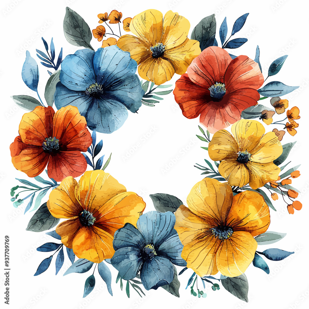 Fototapeta premium Boho Floral Frame