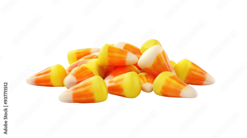 Bright Yellow and Orange Halloween Themed Candy Corn Pile Bright Yellow and Orange Halloween Themed Candy Corn Pile