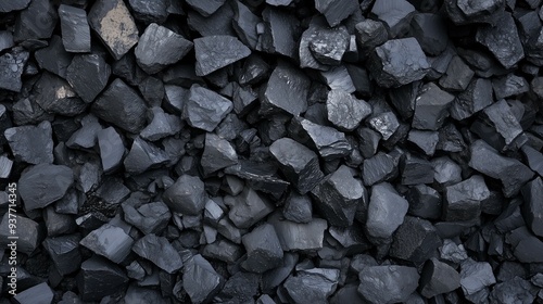 Wallpaper Mural dark rough coal background, natural mineral power resource, charcoal fossil fuel  Torontodigital.ca