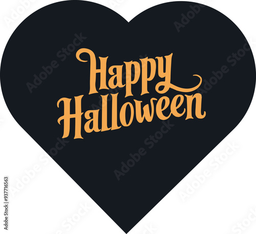 Print, Happy Halloween Vector Style art & illustration.