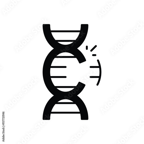 Genetic Engineering icon vector stock illustration