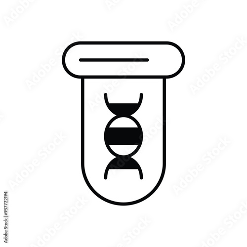 Bioinformatics icon vector stock illustration