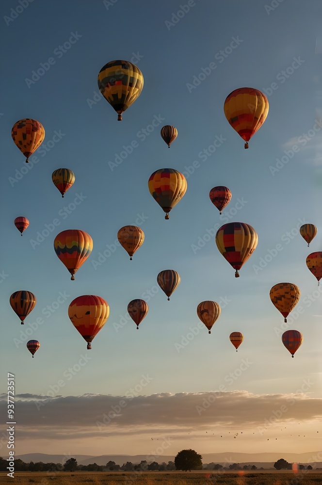 Obraz premium hot air balloons