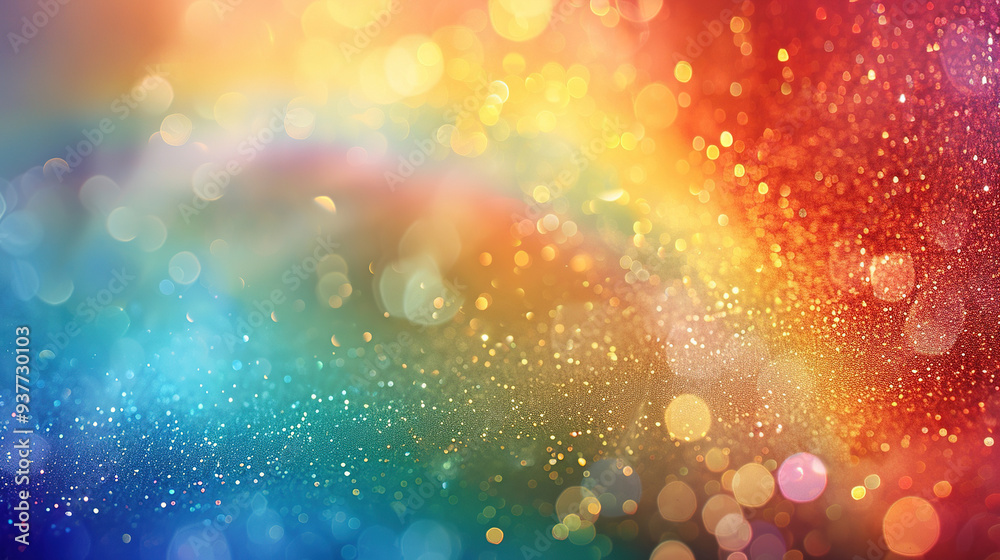 Rainbow background with sparkling Rainbow background with sparkling