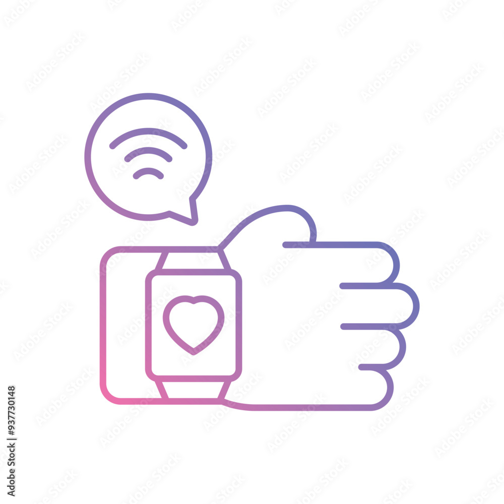 Wearable Technology icon vector stock illustration Wearable Technology icon vector stock illustration