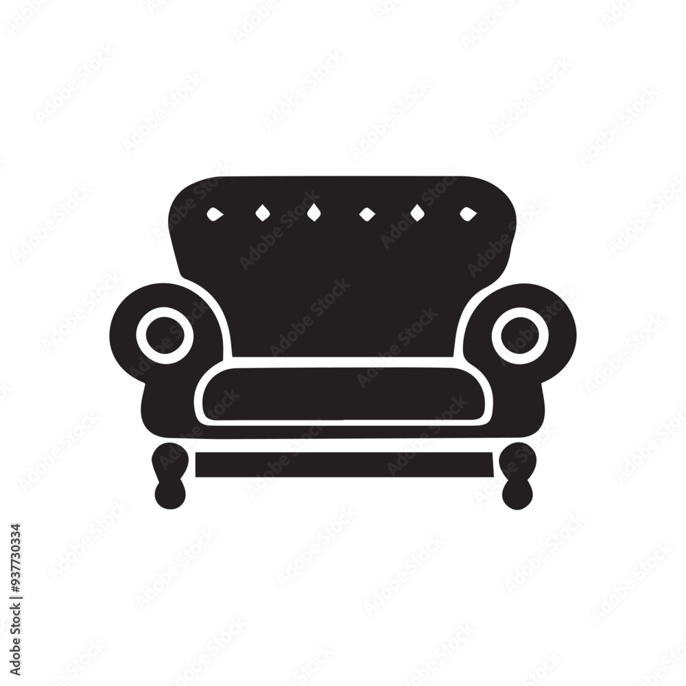 Black leather armchair isolated on a white background. Black leather armchair isolated on a white background.