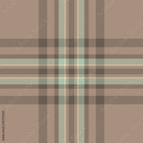 Track check fabric plaid, shabby textile seamless background. Contour pattern texture vector tartan in pastel and light colors.