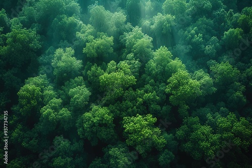 Aerial top view forest tree, rainforest ecosystem and healthy environment concept and background, texture of green tree forest view from above