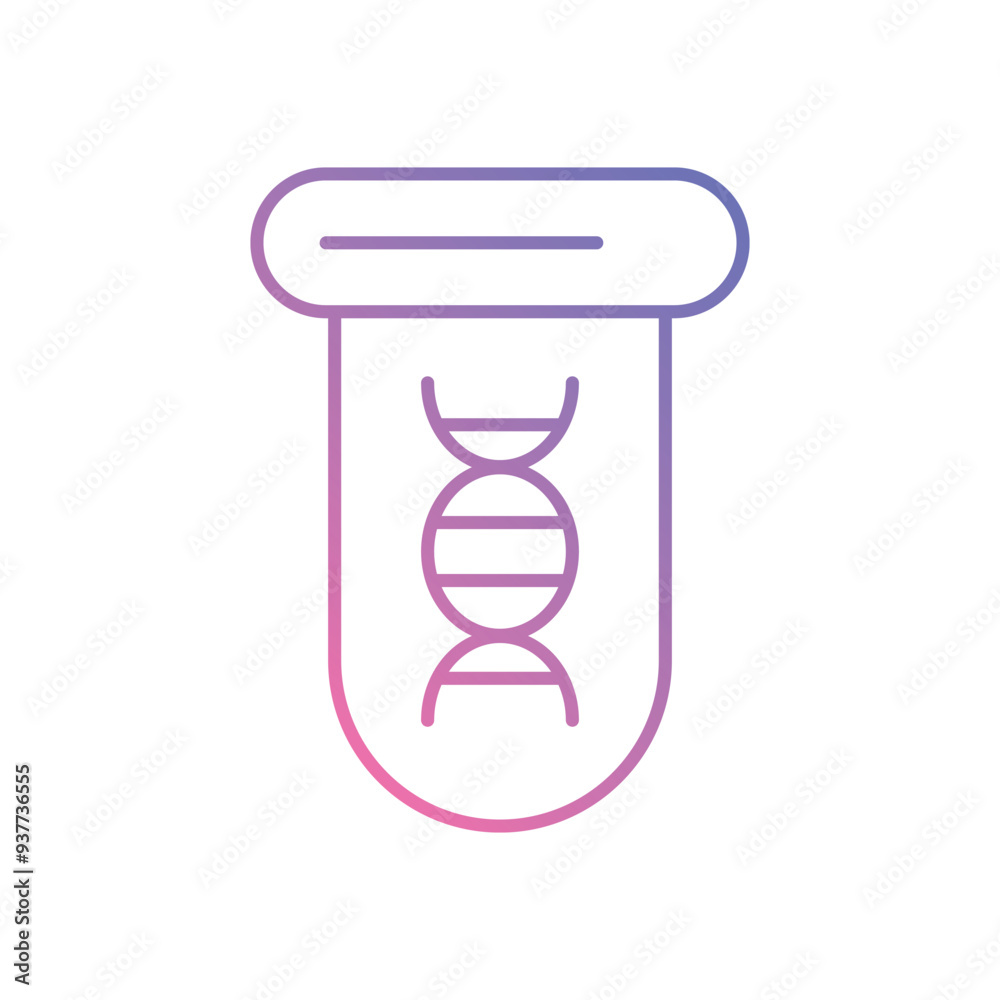 Bioinformatics icon vector stock illustration Bioinformatics icon vector stock illustration
