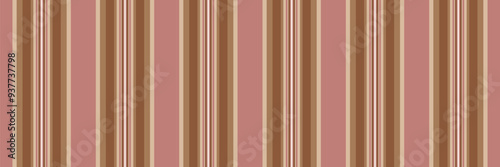 Styling texture fabric vertical, package textile background lines. Stylish pattern seamless vector stripe in orange and light colors.