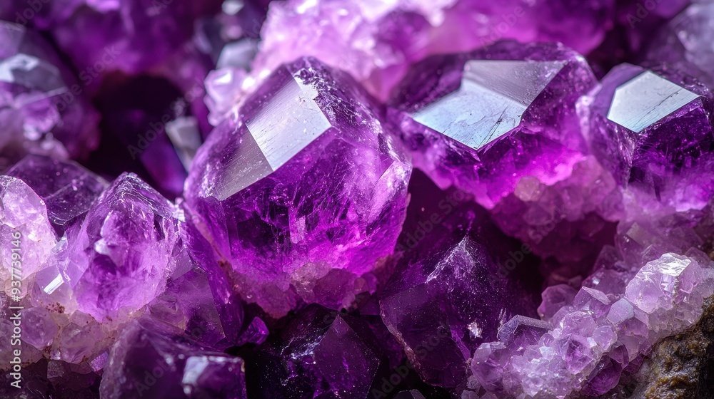Stunning Purple Amethyst Crystals Stunning Purple Amethyst Crystals