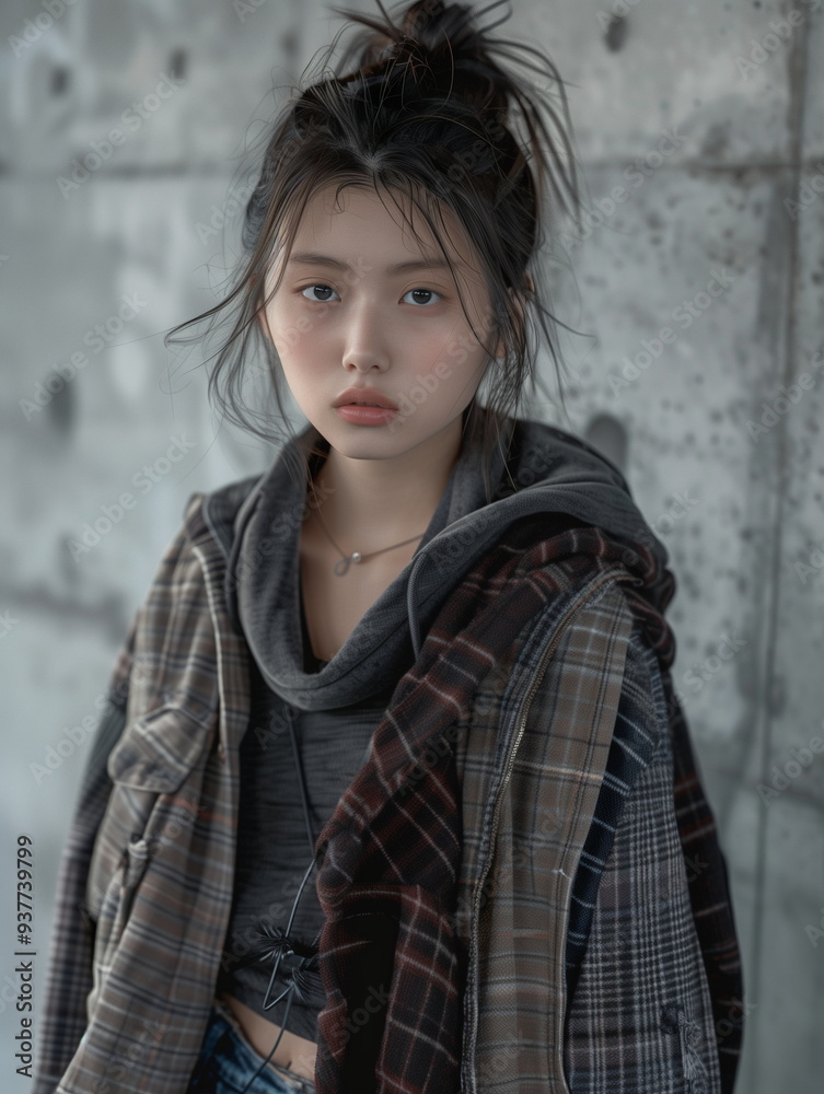 若い女性のファッションモデル 若い女性のファッションモデル