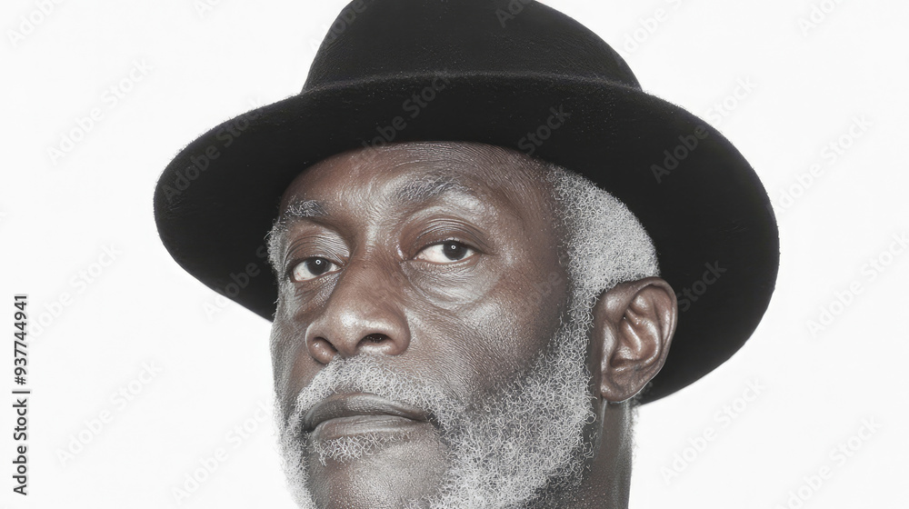 A close-up portrait of a man wearing a black hat with a serious expression on his face. The image has a crisp and professional appearance, conveying authority. A close-up portrait of a man wearing a black hat with a serious expression on his face. The image has a crisp and professional appearance, conveying authority.