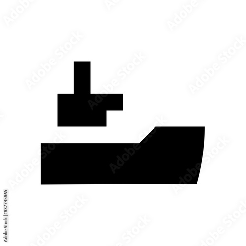 Sea freight solid icon