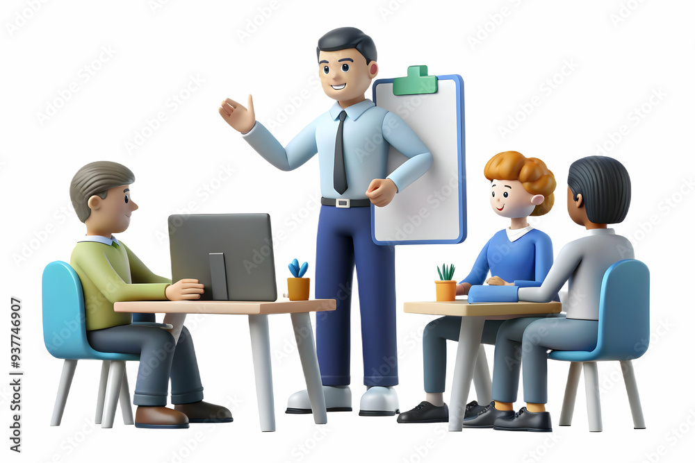 Employee candidly presenting ideas during a team meeting concept as A candid shot of an employee presenting ideas during a team meeting. The camera captures the employees enthusiasm and the attentive 