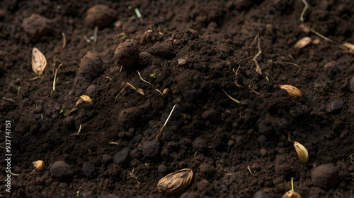 slightly coarser garden soil photo