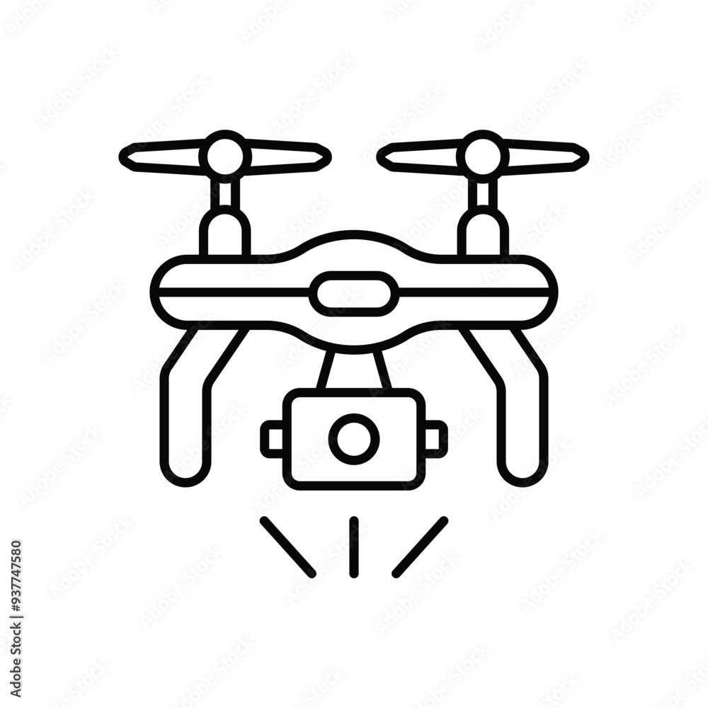 Drones icon vector stock illustration Drones icon vector stock illustration
