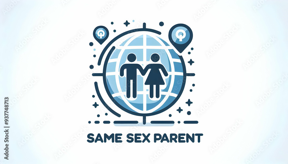 same sex parent Globe with Inclusion Text concept as An isolated vector of a globe with two icons representing same sex parents and the word Inclusion in a modern font. This design symbolizes global i same sex parent Globe with Inclusion Text concept as An isolated vector of a globe with two icons representing same sex parents and the word Inclusion in a modern font. This design symbolizes global i