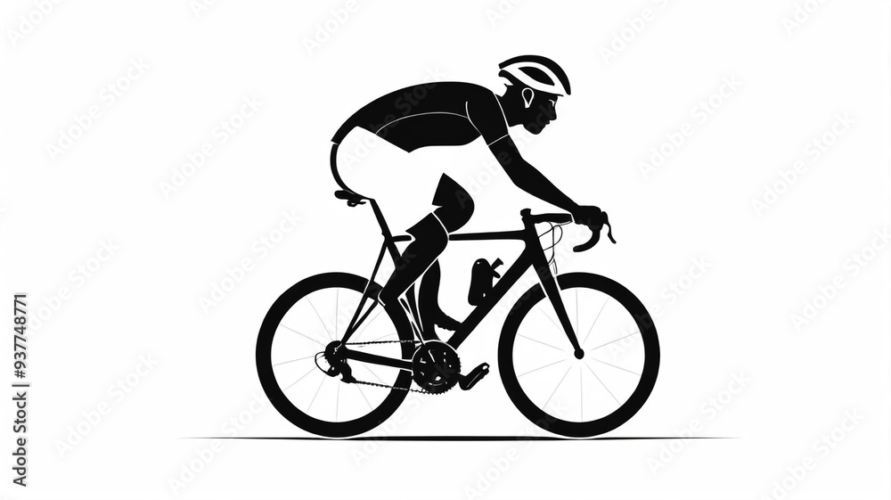 Obraz premium Cyclist icon.