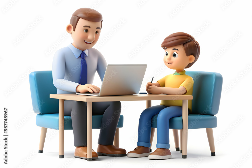 3D Manager candidly mentoring a junior employee in a one on one session concept as A candid shot of a manager mentoring a junior employee in a one on one session. The camera captures the supportive an 3D Manager candidly mentoring a junior employee in a one on one session concept as A candid shot of a manager mentoring a junior employee in a one on one session. The camera captures the supportive an