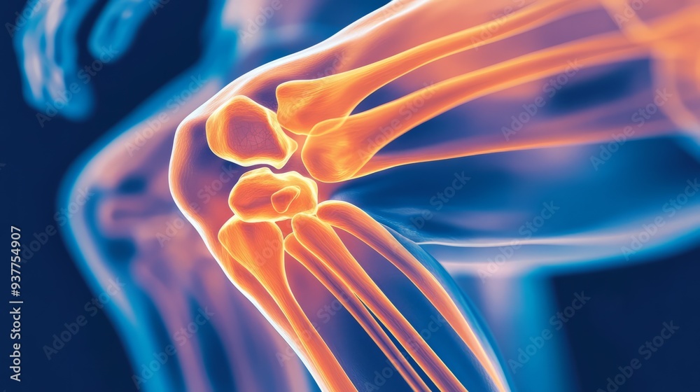 Knee Joint Anatomy: A detailed illustration of the human knee joint ...