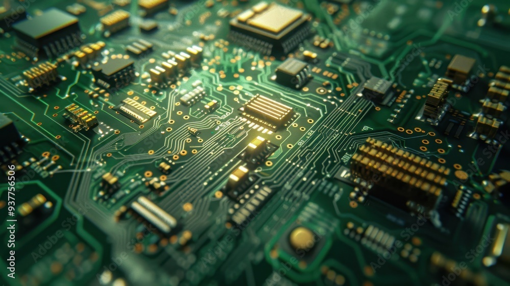 The electronic circuit board The electronic circuit board
