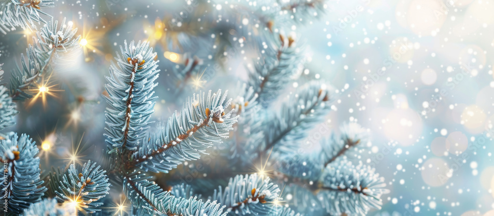 Christmas Snowflakes and festive pine cones, tree decorations illuminated by soft bokeh lights. winter background holiday designs. Christmas Snowflakes and festive pine cones, tree decorations illuminated by soft bokeh lights. winter background holiday designs.