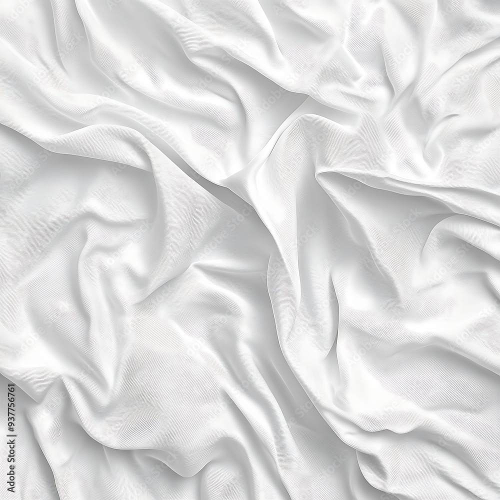 Obraz premium White fabric texture with some wrinkles
