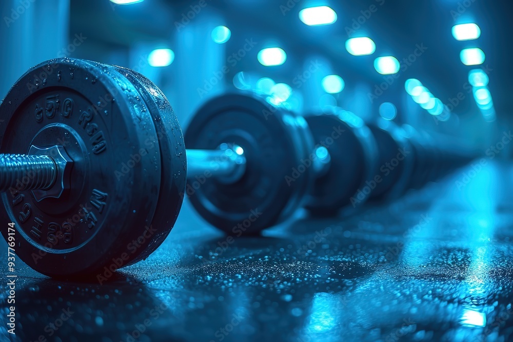 Fitness Center, gym interior background Fitness Center, gym interior background