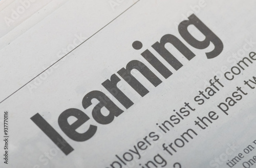 The word LEARNING implies a continuous process of acquiring knowledge and skills, highlighting the importance of staying updated and adapting to changing circumstances.