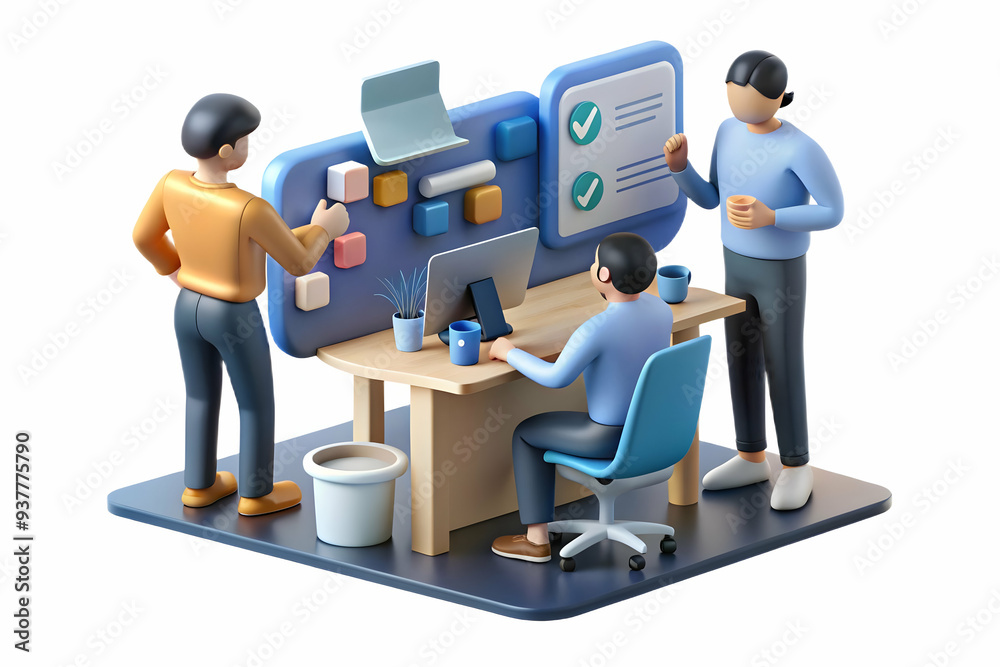 Candid AI-Enhanced Design Review: Team Collaborating on AI-Generated Concepts, Emphasizing Creativity, Innovation, and Teamwork - Stock Photo Concept Candid AI-Enhanced Design Review: Team Collaborating on AI-Generated Concepts, Emphasizing Creativity, Innovation, and Teamwork - Stock Photo Concept