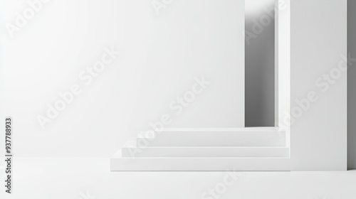 Minimalistic discount sign in monochrome, ample space for copy on a clean, white background.