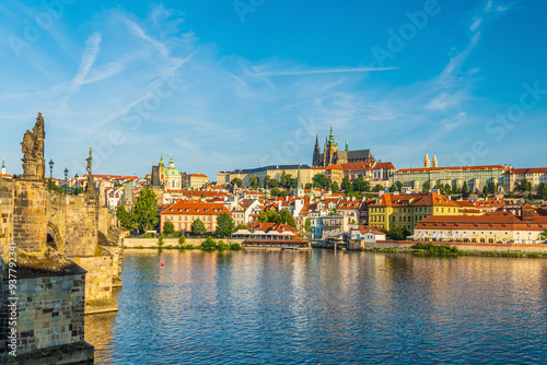 Photography Old town Prague city skyline, cityscape of. the Czech Republic