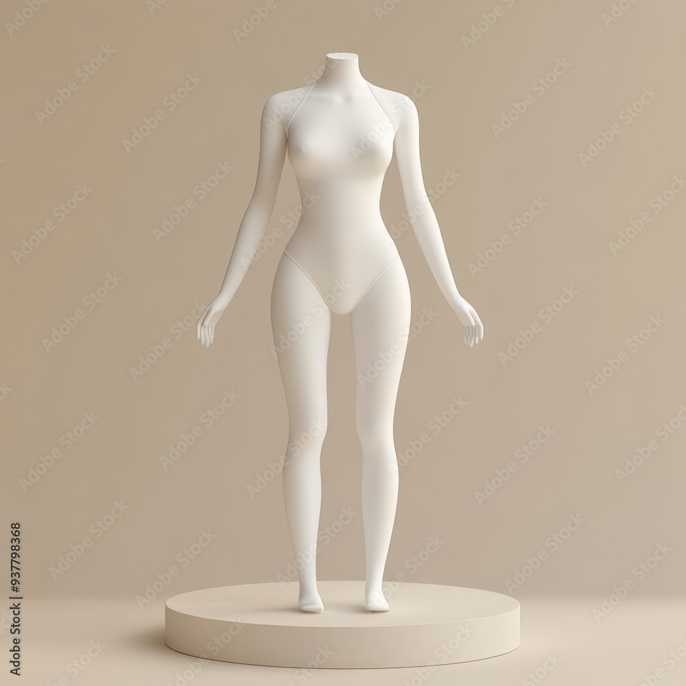 mannequin isolated, mockup woman body