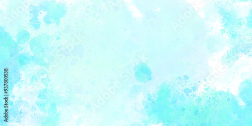 Abstract watercolor wash pastel blue texture background