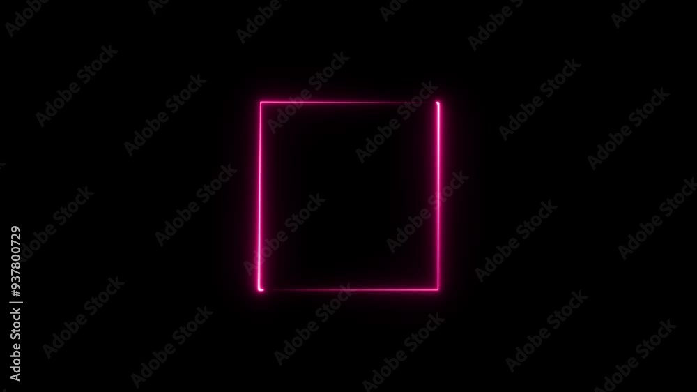 abstract glowing neon rectangle border frame in the shape rectangle glowing and futuristic energy line animation. abstract glowing neon rectangle border frame in the shape rectangle glowing and futuristic energy line animation.